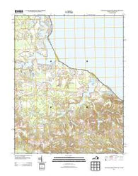 Colonial Beach South Virginia Historical topographic map, 1:24000 scale, 7.5 X 7.5 Minute, Year 2013