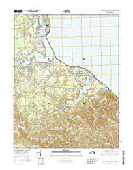 Colonial Beach South Virginia Current topographic map, 1:24000 scale, 7.5 X 7.5 Minute, Year 2016