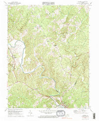 Columbia Virginia Historical topographic map, 1:24000 scale, 7.5 X 7.5 Minute, Year 1970
