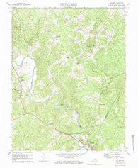 Columbia Virginia Historical topographic map, 1:24000 scale, 7.5 X 7.5 Minute, Year 1970