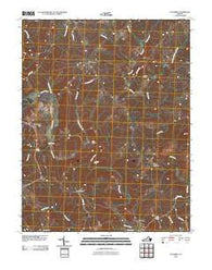 Columbia Virginia Historical topographic map, 1:24000 scale, 7.5 X 7.5 Minute, Year 2010