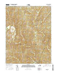 Columbia Virginia Current topographic map, 1:24000 scale, 7.5 X 7.5 Minute, Year 2016
