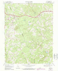 Concord Virginia Historical topographic map, 1:24000 scale, 7.5 X 7.5 Minute, Year 1968