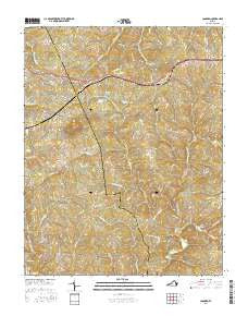 Concord Virginia Current topographic map, 1:24000 scale, 7.5 X 7.5 Minute, Year 2016