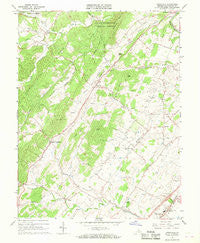 Conicville Virginia Historical topographic map, 1:24000 scale, 7.5 X 7.5 Minute, Year 1966