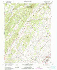 Conicville Virginia Historical topographic map, 1:24000 scale, 7.5 X 7.5 Minute, Year 1966