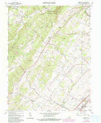 Conicville Virginia Historical topographic map, 1:24000 scale, 7.5 X 7.5 Minute, Year 1966
