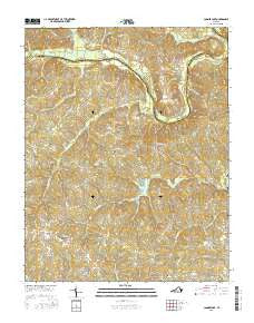 Conner Lake Virginia Current topographic map, 1:24000 scale, 7.5 X 7.5 Minute, Year 2016