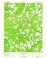 Contrary Creek Virginia Historical topographic map, 1:24000 scale, 7.5 X 7.5 Minute, Year 1942