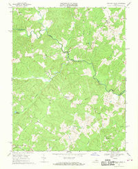 Contrary Creek Virginia Historical topographic map, 1:24000 scale, 7.5 X 7.5 Minute, Year 1968