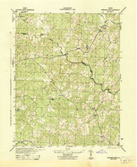 Contrary Creek Virginia Historical topographic map, 1:31680 scale, 7.5 X 7.5 Minute, Year 1942