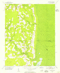 Corapeake North Carolina Historical topographic map, 1:24000 scale, 7.5 X 7.5 Minute, Year 1954