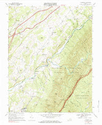 Cornwall Virginia Historical topographic map, 1:24000 scale, 7.5 X 7.5 Minute, Year 1967