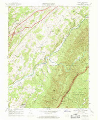 Cornwall Virginia Historical topographic map, 1:24000 scale, 7.5 X 7.5 Minute, Year 1967