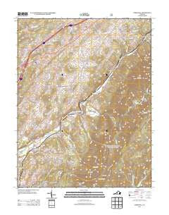 Cornwall Virginia Historical topographic map, 1:24000 scale, 7.5 X 7.5 Minute, Year 2013