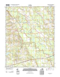 Courtland Virginia Historical topographic map, 1:24000 scale, 7.5 X 7.5 Minute, Year 2013