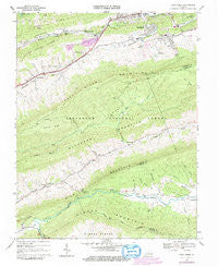 Cove Creek Virginia Historical topographic map, 1:24000 scale, 7.5 X 7.5 Minute, Year 1968