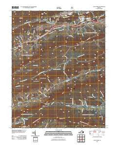 Cove Creek Virginia Historical topographic map, 1:24000 scale, 7.5 X 7.5 Minute, Year 2011