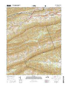 Cove Creek Virginia Current topographic map, 1:24000 scale, 7.5 X 7.5 Minute, Year 2016