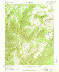 Covesville Virginia Historical topographic map, 1:24000 scale, 7.5 X 7.5 Minute, Year 1967