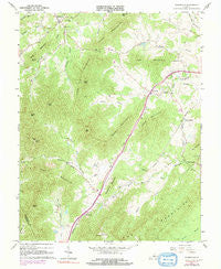 Covesville Virginia Historical topographic map, 1:24000 scale, 7.5 X 7.5 Minute, Year 1967