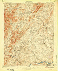 Covesville Virginia Historical topographic map, 1:62500 scale, 15 X 15 Minute, Year 1929