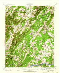 Covesville Virginia Historical topographic map, 1:62500 scale, 15 X 15 Minute, Year 1935