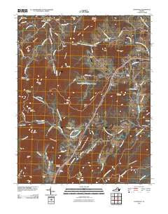 Covesville Virginia Historical topographic map, 1:24000 scale, 7.5 X 7.5 Minute, Year 2010
