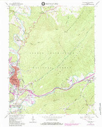 Covington Virginia Historical topographic map, 1:24000 scale, 7.5 X 7.5 Minute, Year 1962