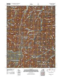 Cow Knob Virginia Historical topographic map, 1:24000 scale, 7.5 X 7.5 Minute, Year 2011