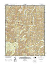 Cow Knob Virginia Historical topographic map, 1:24000 scale, 7.5 X 7.5 Minute, Year 2013