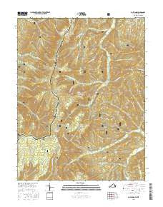 Cow Knob Virginia Current topographic map, 1:24000 scale, 7.5 X 7.5 Minute, Year 2016