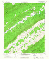 Craig Springs Virginia Historical topographic map, 1:24000 scale, 7.5 X 7.5 Minute, Year 1965
