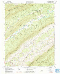 Craig Springs Virginia Historical topographic map, 1:24000 scale, 7.5 X 7.5 Minute, Year 1965