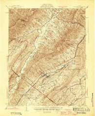 Craigsville Virginia Historical topographic map, 1:62500 scale, 15 X 15 Minute, Year 1945