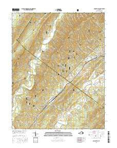 Craigsville Virginia Current topographic map, 1:24000 scale, 7.5 X 7.5 Minute, Year 2016