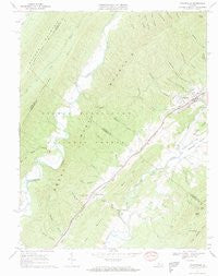Craigsville Virginia Historical topographic map, 1:24000 scale, 7.5 X 7.5 Minute, Year 1967