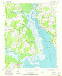 Creeds Virginia Historical topographic map, 1:24000 scale, 7.5 X 7.5 Minute, Year 1954