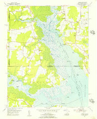 Creeds Virginia Historical topographic map, 1:24000 scale, 7.5 X 7.5 Minute, Year 1954