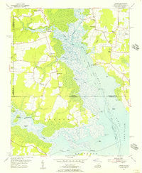 Creeds Virginia Historical topographic map, 1:24000 scale, 7.5 X 7.5 Minute, Year 1954