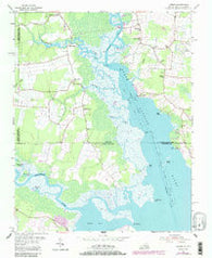 Creeds Virginia Historical topographic map, 1:24000 scale, 7.5 X 7.5 Minute, Year 1954