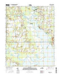 Creeds Virginia Current topographic map, 1:24000 scale, 7.5 X 7.5 Minute, Year 2016