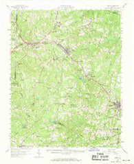 Crewe Virginia Historical topographic map, 1:62500 scale, 15 X 15 Minute, Year 1958