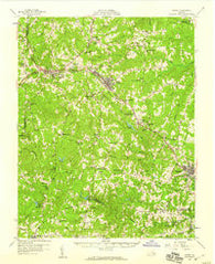 Crewe Virginia Historical topographic map, 1:62500 scale, 15 X 15 Minute, Year 1958