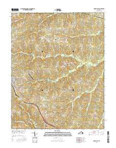 Crewe East Virginia Current topographic map, 1:24000 scale, 7.5 X 7.5 Minute, Year 2016