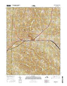 Crewe West Virginia Current topographic map, 1:24000 scale, 7.5 X 7.5 Minute, Year 2016