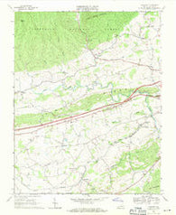 Crockett Virginia Historical topographic map, 1:24000 scale, 7.5 X 7.5 Minute, Year 1968