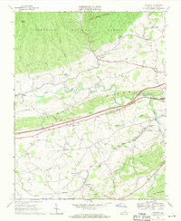 Crockett Virginia Historical topographic map, 1:24000 scale, 7.5 X 7.5 Minute, Year 1968