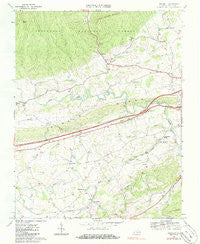 Crockett Virginia Historical topographic map, 1:24000 scale, 7.5 X 7.5 Minute, Year 1968