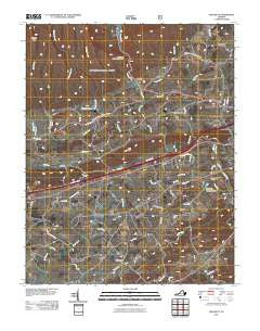 Crockett Virginia Historical topographic map, 1:24000 scale, 7.5 X 7.5 Minute, Year 2011